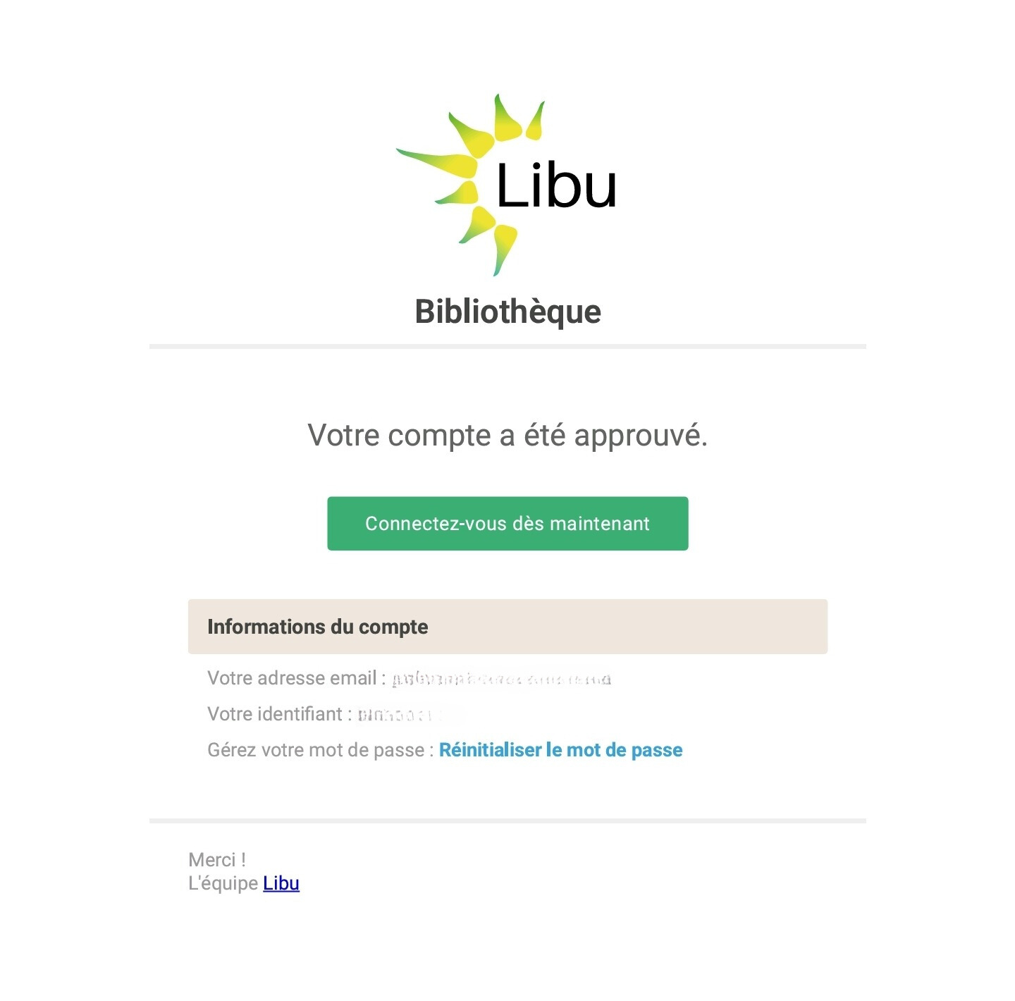 E-mail Bibliothèque Libu