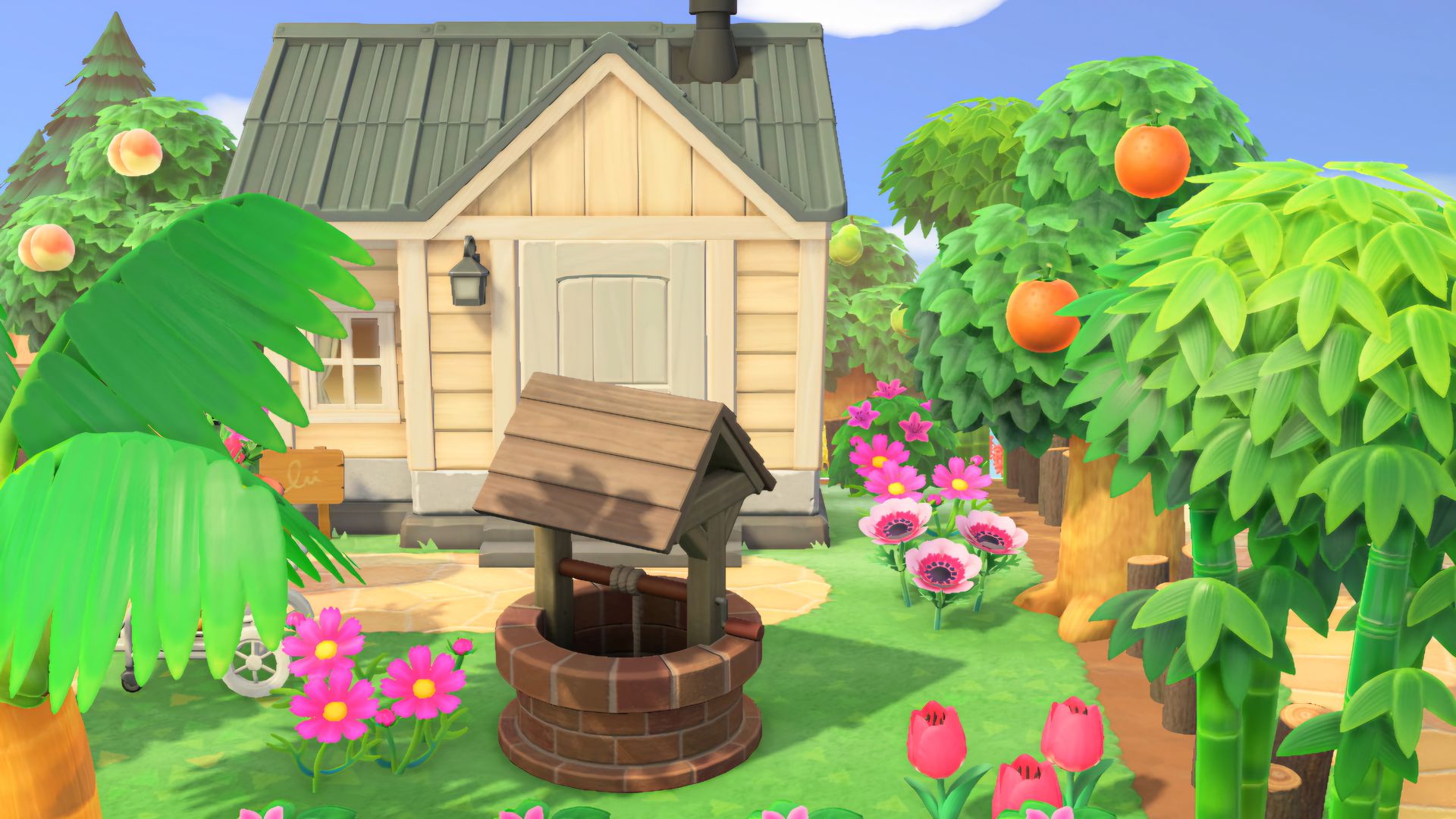 Animal Crossing jardin printanier